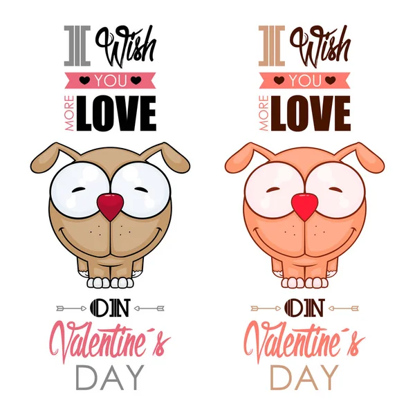 Tarjeta de felicitación día de San Valentín. — Vector de stock