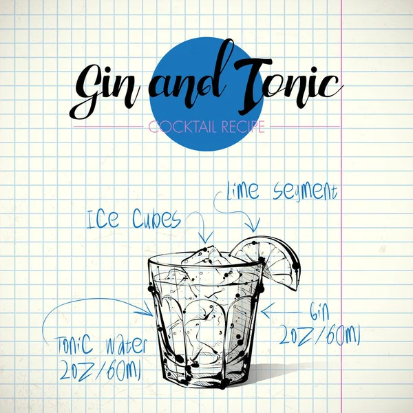 kokteyl el çekilmiş resmi. vektör toplama.