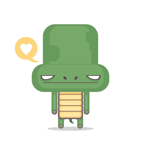 Персонаж мультяшной черепахи. Вектор . — стоковый вектор
