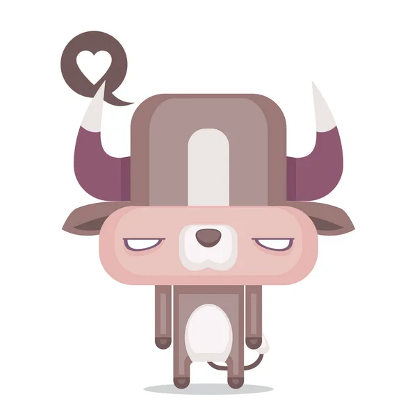 Cartoon Bull karakter. Vector. — Stockvector