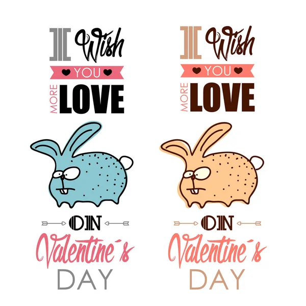 Valentinstag-Grußkarte. — Stockvektor