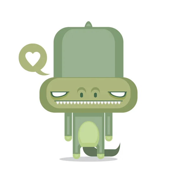Cartoon alligator character. Vector. — Stock Vector