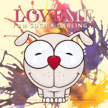 Komik sepeti illüstrasyon ile el çizilmiş suluboya arka plan