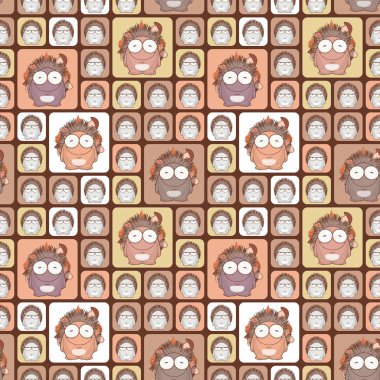 komik karikatür kirpi ile sorunsuz doku.