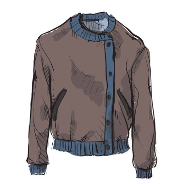 Suluboya aksesuarı. Erkek kıyafetleri. Vektör.