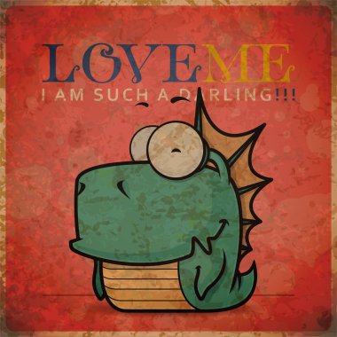 Uzaylı karakterleri ile Vektör romantik illüstrasyon.