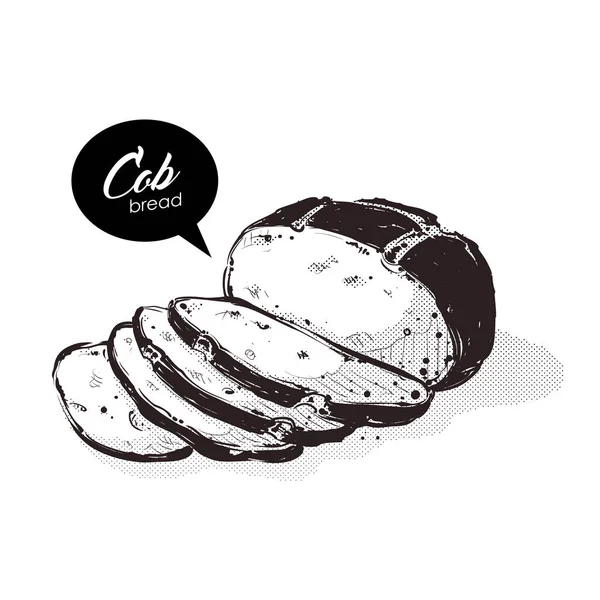 COB brood tekening. Schets stijl. Vector. — Stockvector