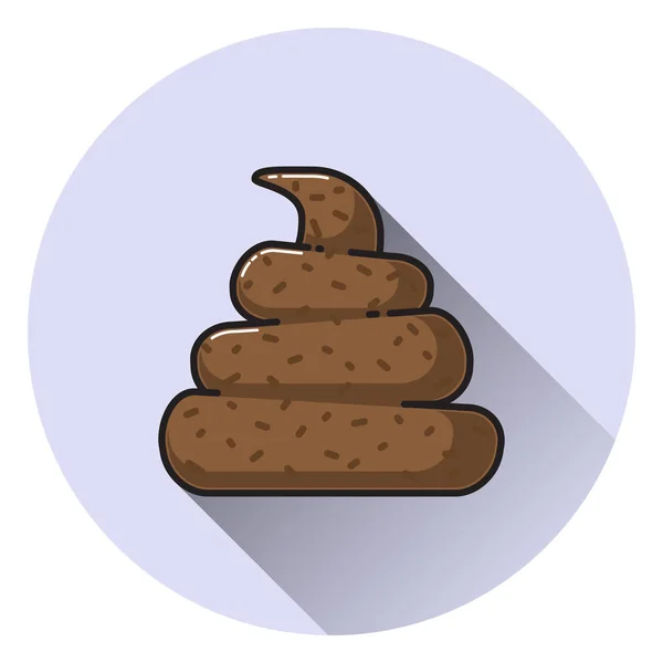 Cartoon shit icon. Vector ilustration — Wektor stockowy