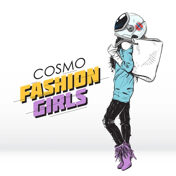 Ilustración de moda Cosmo. Colección vectorial . — Vector de stock