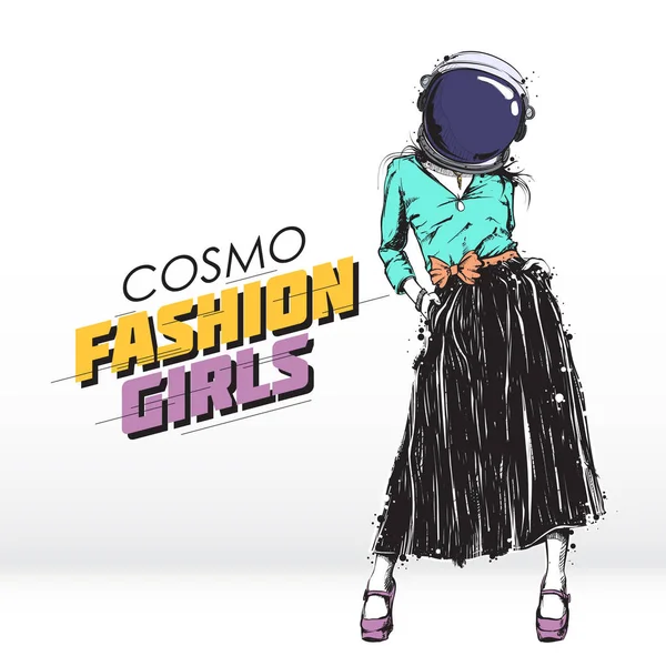 Ilustración de moda Cosmo. Colección vectorial . — Vector de stock