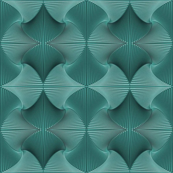 Turkuaz Soyut Simetrik Arkaplan Bilgisayar Grafikleridir Tekstil Tasarımında Baskı Endüstrisinde — Stok fotoğraf