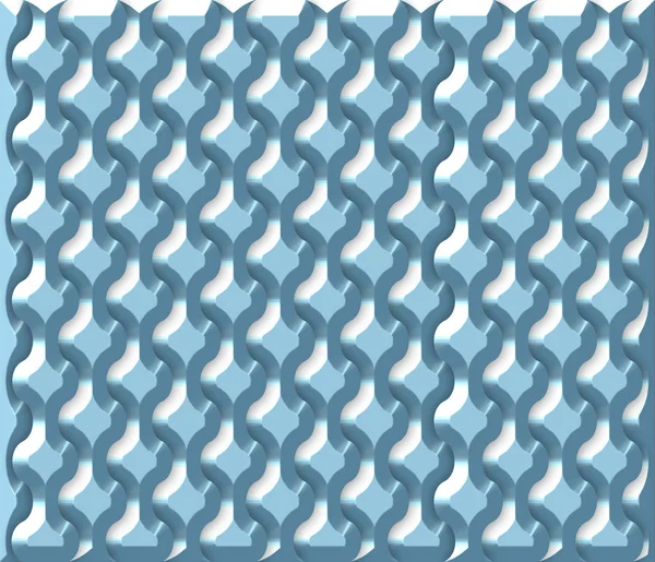 蓝色的抽象对称背景是计算机图形学 可用于纺织品设计 印刷行业 各种设计项目 — 图库照片