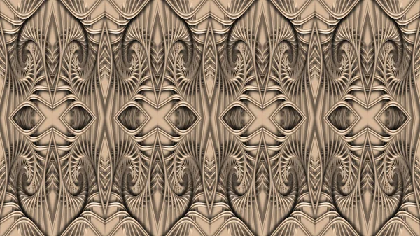 Beige Fondo Simétrico Abstracto Gráficos Por Ordenador Puede Utilizar Diseño —  Fotos de Stock