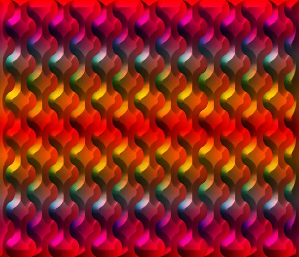 Multicolor Abstract Symmetric Background Computer Graphics Can Used Design Textiles — Stockfoto