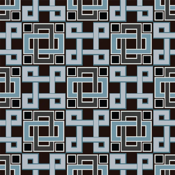 Geometriska Abstract Sömlös Bakgrund Datorgrafik Och Kan Användas Utformningen Textilier — Stock vektor