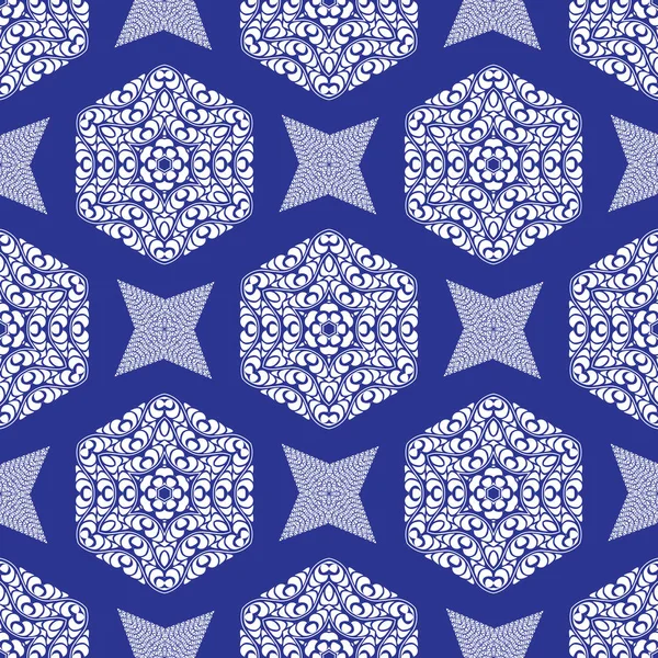 抽象无缝背景是计算机图形学 可用于纺织品的设计 在印刷行业 在各种设计项目 — 图库矢量图片