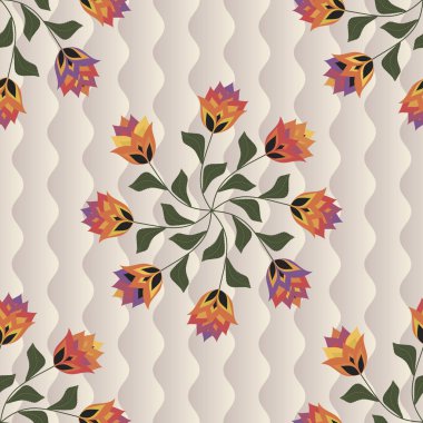 Çiçeksiz vektör arkaplanı bilgisayar grafikleridir ve çeşitli tasarım projelerinde tekstil tasarımında kullanılabilir.