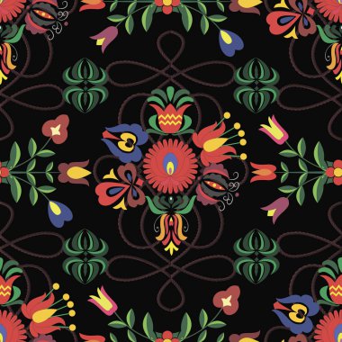 Macar halk şablonuna sahip vektör geçmişi bilgisayar grafikleridir ve çeşitli tasarım projelerinde, tekstil tasarımında kullanılabilir.