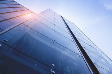 Mimari cam dış görünüş, gökdelen