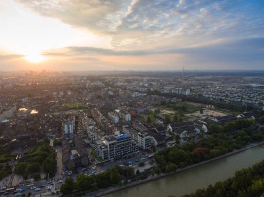 Çin Yangzhou, şehir manzarası