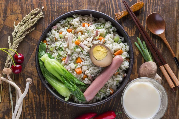 Κινεζικό Στυλ Τηγανητό Ρύζι — Φωτογραφία Αρχείου