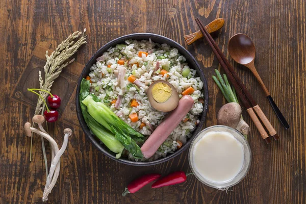 Κινεζικό Στυλ Τηγανητό Ρύζι — Φωτογραφία Αρχείου