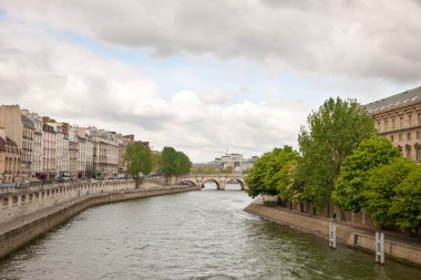 Seine köprü görünümünü Paris