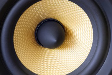 Hoparlör difüzörler kavramı yüksek sesle müzik