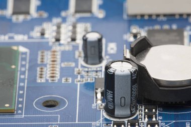 Elektronik pano. Sığ derinlik-in tarla. Arka plan olarak kullanılabilir