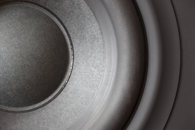 Hoparlör difüzörler kavramı yüksek sesle müzik yakın çekim