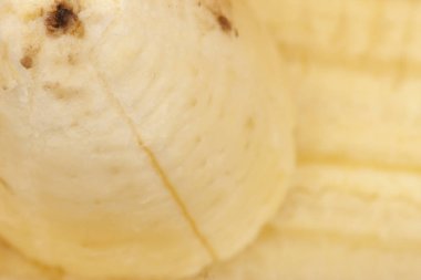 makro fotoğrafçılık muz hamuru. seçici odak bulanık görüntü. Yakın çekim arka plan olarak kullanılabilir