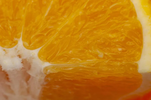 Плоть Сочного Апельсина Качестве Фона Фона Крупным Планом — стоковое фото