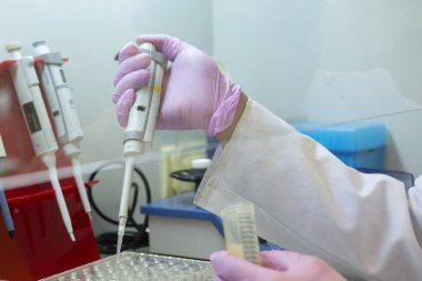 laboratuarda yakın çekim Limited derinlik-in tarla çalışan bilim adamı