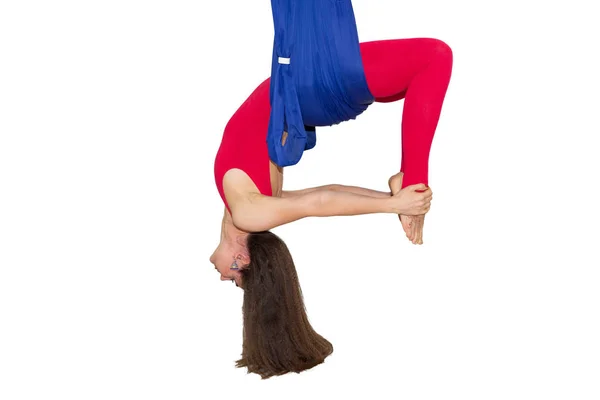 Junge Frau Beim Stretching Fitness Stretching Balance Bewegung Und Gesunder — Stockfoto