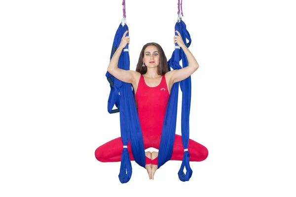 Junge Frau Beim Stretching Fitness Stretching Balance Bewegung Und Gesunder — Stockfoto