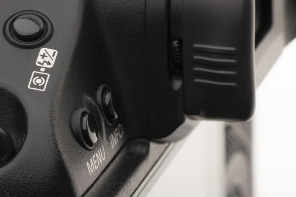 A korszerű, digitális kamera közelről. — Stock Fotó