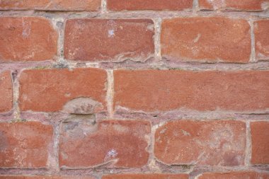 Eski kırmızı tuğla duvar dokusu arka plan arka plan olarak kullanılabilir.