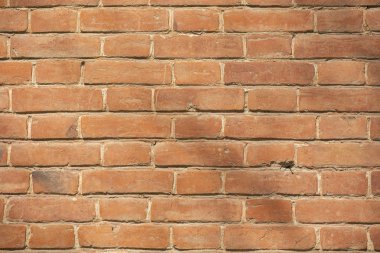 Eski kırmızı tuğla duvar dokusu arka plan arka plan olarak kullanılabilir.