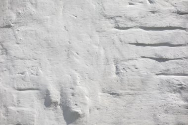 Vintage Eski Tuğla Duvar Doku. Grunge Kırmızı Beyaz Stonewall Yatay Arka Plan. Hasarlı Sıva ile Shabby Bina Cephesi.