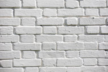 Vintage Eski Tuğla Duvar Doku. Grunge Kırmızı Beyaz Stonewall Yatay Arka Plan. Hasarlı Sıva ile Shabby Bina Cephesi.