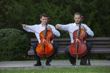 Viyolonsel. Viyolonsel oynama yakından gösterilir.