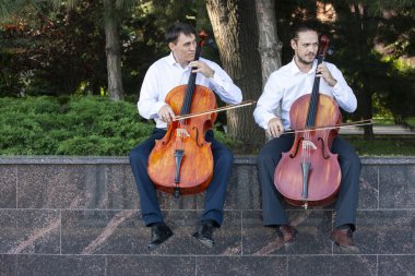 Viyolonsel. Viyolonsel oynama yakından gösterilir.