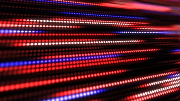 Red, Blue and white abstract technology background with animation slow motion of little light dot stripes. Motion waving glowing d-focused little ball particles. Abstract creative pop colorful motion.