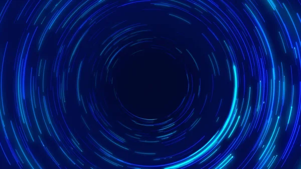 Blå Abstrakt Cirkulär Radiella Linjer Bakgrund Dataflödet Optisk Fiber Uppspelningseffekt — Stockfoto