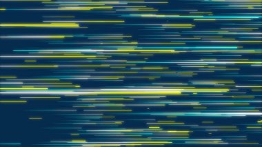 Sarı ve mavi soyut radyal geometrik arka plan hatları. Veri akışı. Fiber optik. Patlama yıldızı. Hareket etkisi. Arka plan