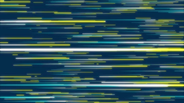 Żółty Niebieski Streszczenie Promieniowe Linie Geometryczne Tła Przepływ Danych Światłowód — Zdjęcie stockowe