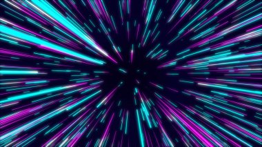 Pink & blue abstract radial lines geometric background. Data flow tunnel. Explosion star. Motion effect. Background clipart