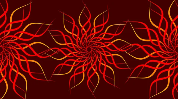 Rött Roterande Mönstrade Färgglada Spiral Abstrakt Vågor Bakgrund Roterande Magiska — Stockfoto