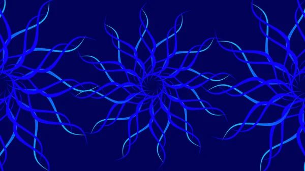 Blau Rotierenden Gemusterten Bunten Spirale Abstrakten Wellen Hintergrund Rotierende Magische — Stockfoto