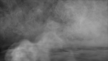 Doku duman veya sis siyah arka plan üzerine